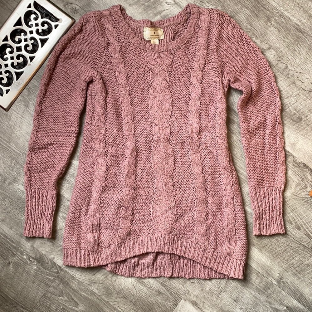 Mauve slouchy sweater Sz small